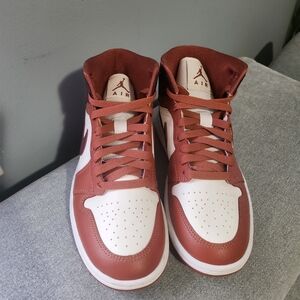 Converse Men's Burgundy and White Sneakers